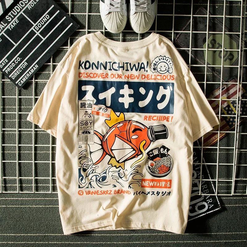 Japanese Lifestyle Brand - Yaz Harajuku Japon Tarzı Kısa kollu