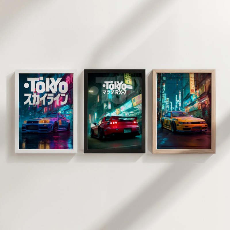 Vintage Tokyo JDM Araba Poster - Japanese Car Lifestyle incelemesi ve fiyatı