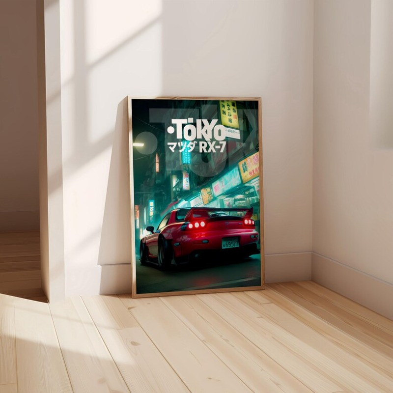 Vintage Tokyo JDM Araba Poster - Japanese Car Lifestyle incelemesi ve fiyatı